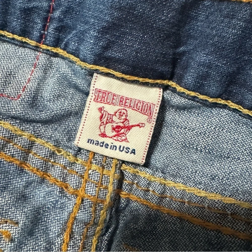 Vintage True Religion JOEY BIG T Men's 30x29 Embroidered Flap Pockets Jeans EUC